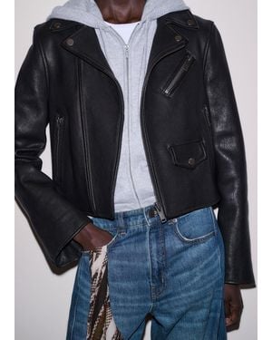 ME+EM The Perfect Little Biker Jacket - Green