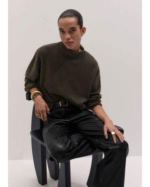 ME+EM High Neck Relaxed Jumper - Black