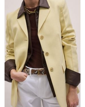 ME+EM High Waist Slim Contour Blazer - White
