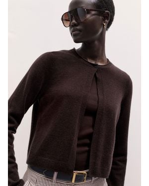 ME+EM Fine Cashmere Slim Knit Cardigan - Multicolor