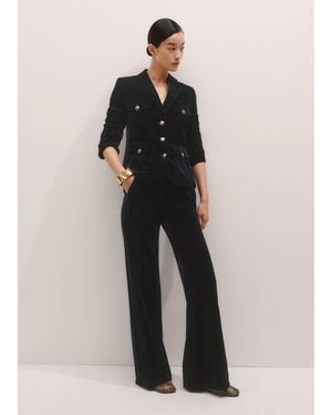 ME+EM Velvet Pant - Blue