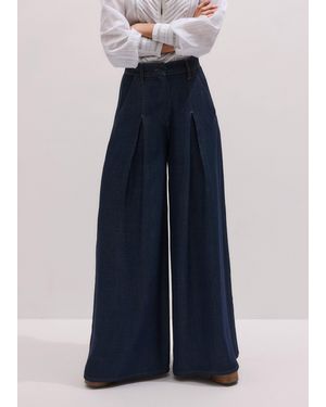 ME+EM Very Wide-Leg Denim Wash - Blue