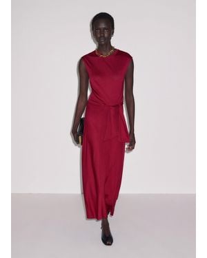 ME+EM Tie Front Maxi Dress - Red