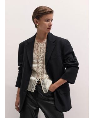 ME+EM Oversized Blazer - Black