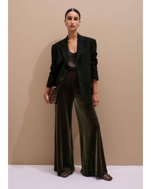 ME+EM Extreme Fluid Velour Palazzo - Multicolour