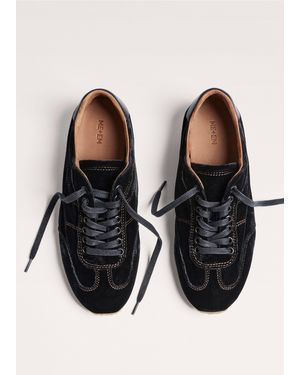 ME+EM Velvet Retro Runner - Black