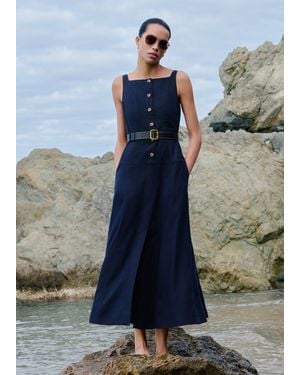 a line dress with ruffles ZAPAKASA Women White A Line Long Rehearsal Dinner Dress with Slit Halter  Ruffled Cut Out Sleeveless Engagement Dress main image 0