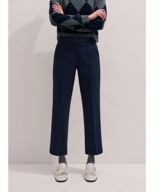 ME+EM Slim Crop Forever Trouser - Blue