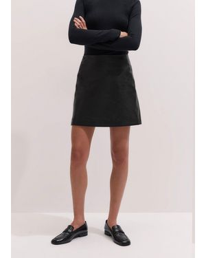 ME+EM Luxe Mini A-Line Skirt - Black