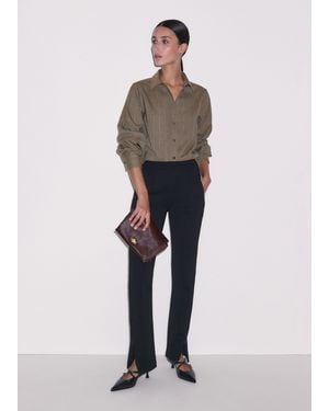 ME+EM Vented Hem Slim Pant - Black