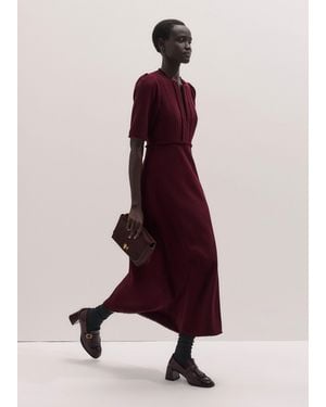 ME+EM Textured Slim Midi Dress - Multicolour