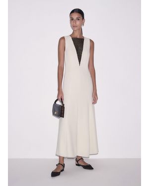 ME+EM Lace Inserted Maxi Dress + Bandeaux - Natural