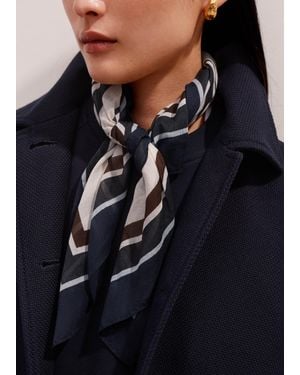ME+EM Border Scarf - Blue