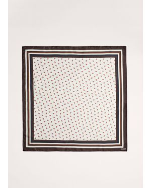 ME+EM Spaced Paisley Silk Scarf - Natural