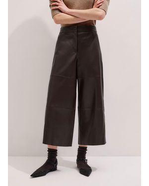 ME+EM Wide-Leg Culotte - Brown