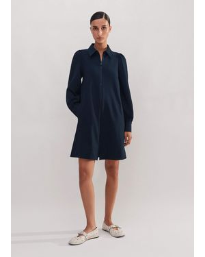 ME+EM Travel Tailoring Shift Dress - Blue