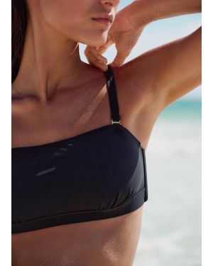 ME+EM Square Neck Bikini Top - Black