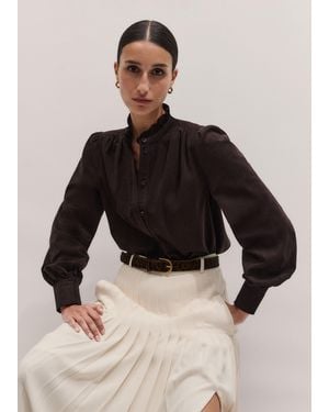 ME+EM Super Soft Micro Cord Blouse - Multicolour