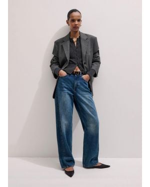 ME+EM Tapered Puddle Jean - Blue