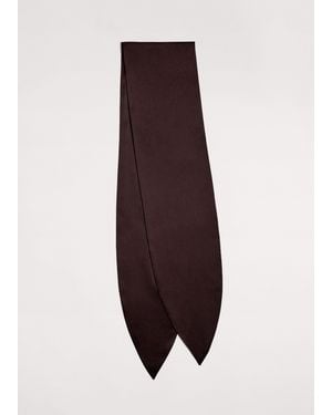 ME+EM Silk Satin Evening Scarf - Blue