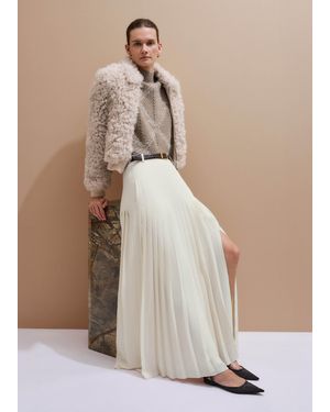 ME+EM Dramatic Full Length Skirt - Natural