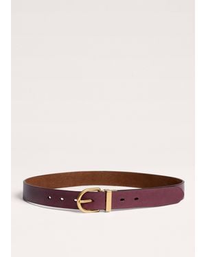 ME+EM 30Mm Round Buckle Reversible Belt Port-Caramel - Multicolor