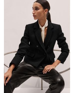 ME+EM Am To Pm Fitted Blazer - Black