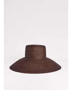 ME+EM Maxi Straw Hat - Brown