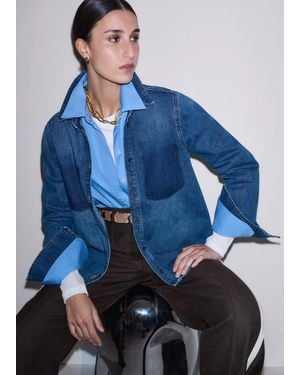 ME+EM The Authentic Denim Forever Shirt Authentic Vintage Wash - Blue