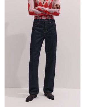 ME+EM Relaxed Straight-Leg Jean - Blue