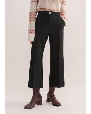 ME+EM Textured Crop Pant - Black