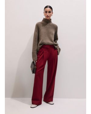 ME+EM Wide Masculine Tailored Pant