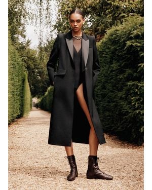ME+EM Sharp Shoulder Tux Coat - Black