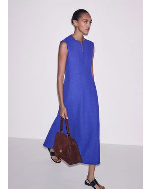 ME+EM Desk-To-Dinner Fit And Flare Maxi Dress - Blue