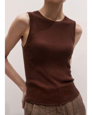 ME+EM Barely There Knit Tank - Brown