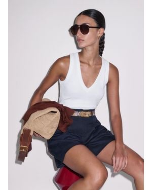 ME+EM Ultimate V-Neck Vest - White