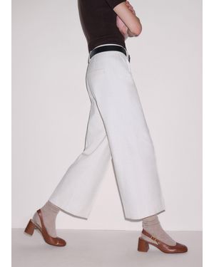 ME+EM Straight Crop Pant - White