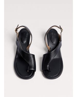 ME+EM Contemporary Asymmetric Toe Loop - Black