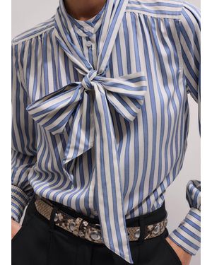 ME+EM Soft Stripe Shirt + Neck Tie - Grey