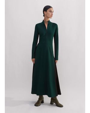 ME+EM Travel Tailoring Colour Block Maxi Dress - Green