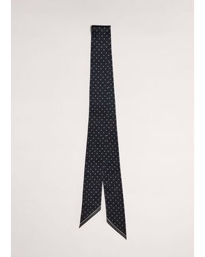 ME+EM Skinny Scarf-Cream - Multicolour
