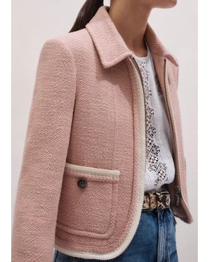 ME+EM Cropped Jacket With Tape Detail - Multicolor