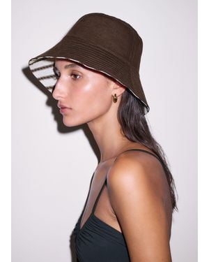 ME+EM Stripe Reversible Bucket Hat - Multicolor