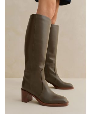 ME+EM 70s Knee High Boot - Green
