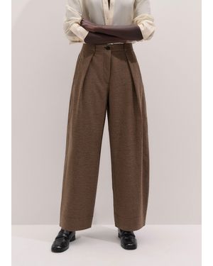 ME+EM Heritage Barrel Pant - Brown