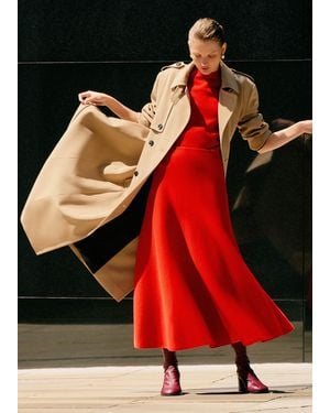 ME+EM Milano Knit Maxi Skirt - Red