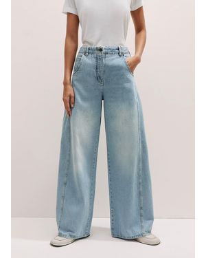 ME+EM Relaxed Engineered-Leg Jean - Blue