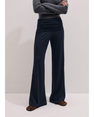 ME+EM Palazzo Pant - Blue