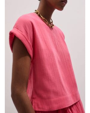 ME+EM Cheesecloth T-Shirt - Pink