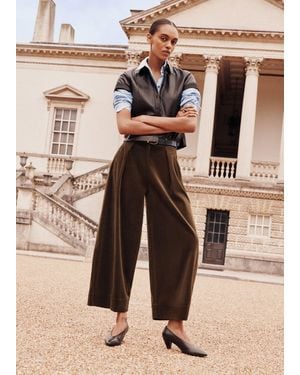 ME+EM Pleat Barrel Pant - Natural